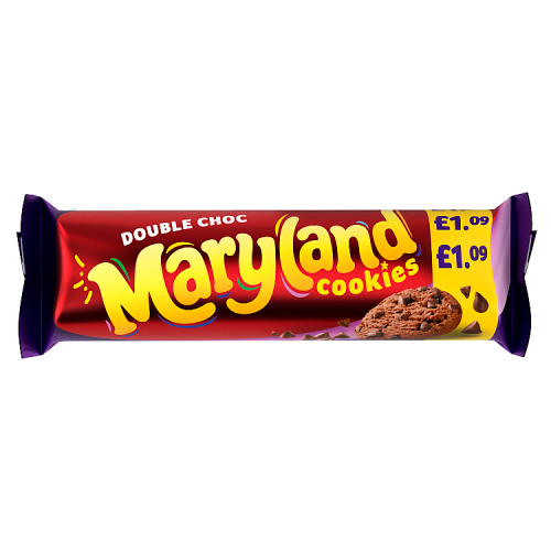 MARYLAND DOUBLE CHOCO CHIP COOKIES PM£1.09