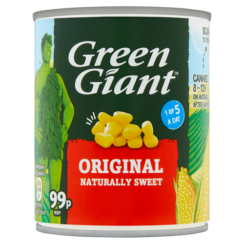 GREEN GIANT SWEETCORN ORIGINAL PM 99P