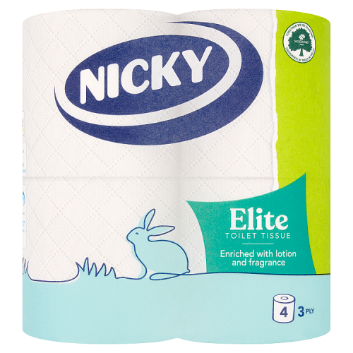 NICKY ELITE T/TISSUE WHITE 3PLY
